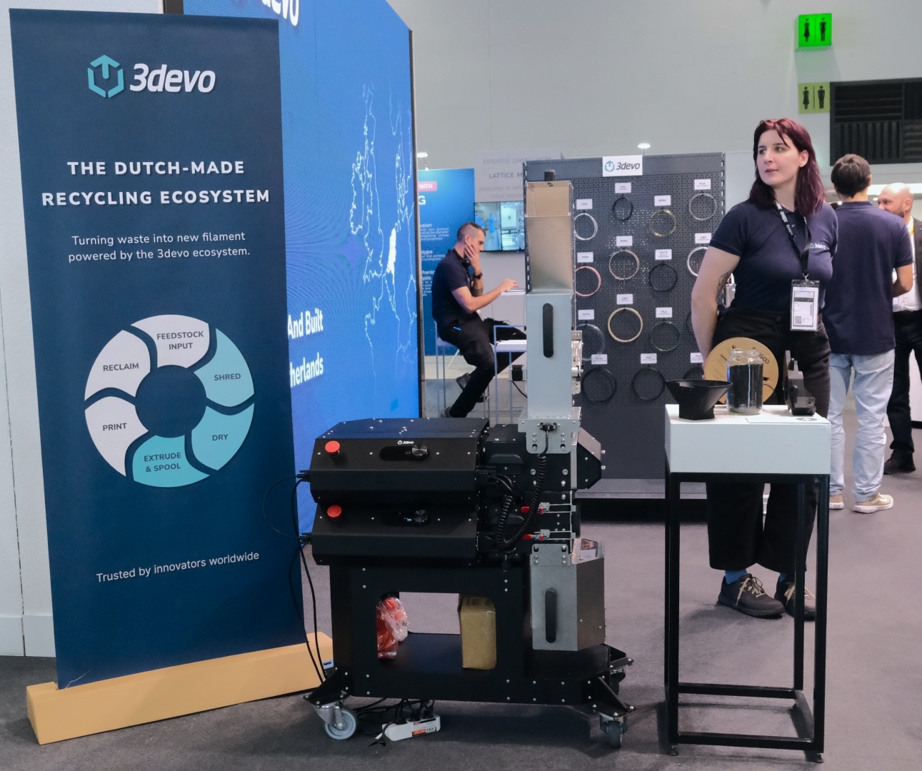 The GP20 Shredder in our formnext booth.