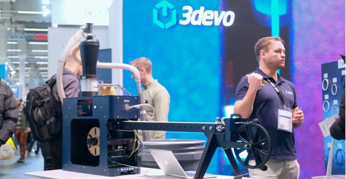 The Filament Maker TWO with the extended cooling path at our formnext 2025 booth.