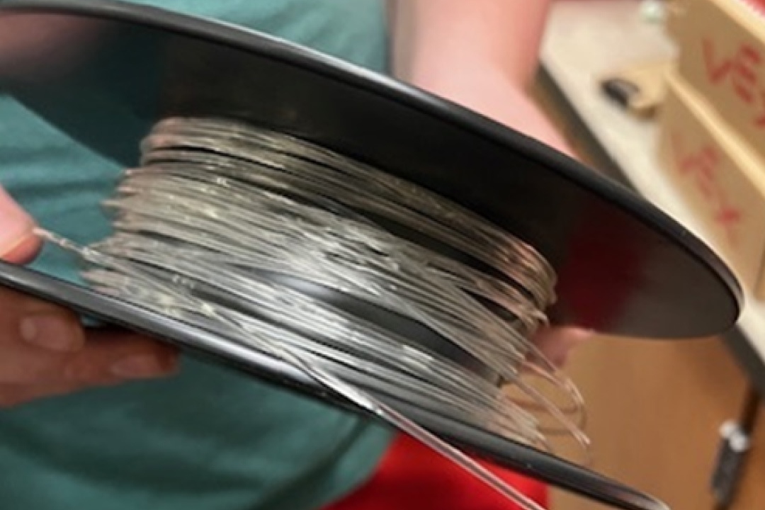 3D printing filament made out of recycled plastic waste