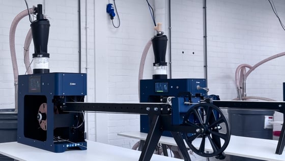 Two Filament Maker TWOs recycling PA12 waste powder into usable filament. (1)