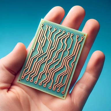 3D printed circuit board from conductive filament.