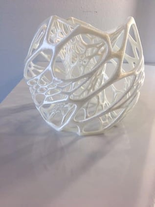 PLA 3D Printed Cellular Lamp 