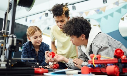 School Kids 3D Printing