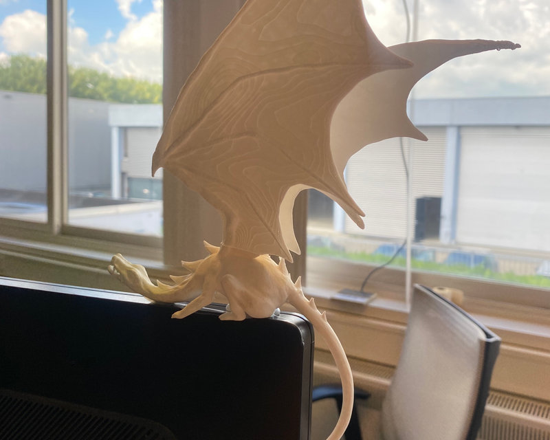 3D Printed PLA Dragon