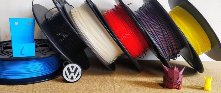 PLA colored filament and some 3d prints